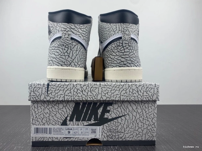 Cheap MAX White Jordan 1 High OG DZ5485-052 Air Cement 0711